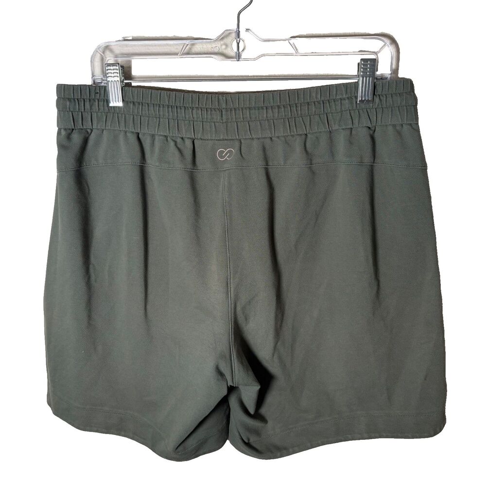 Calia Shorts Women's Medium Green Drawstring 7.5" Inseam Athletic Heavyweight - Picture 2 of 8
